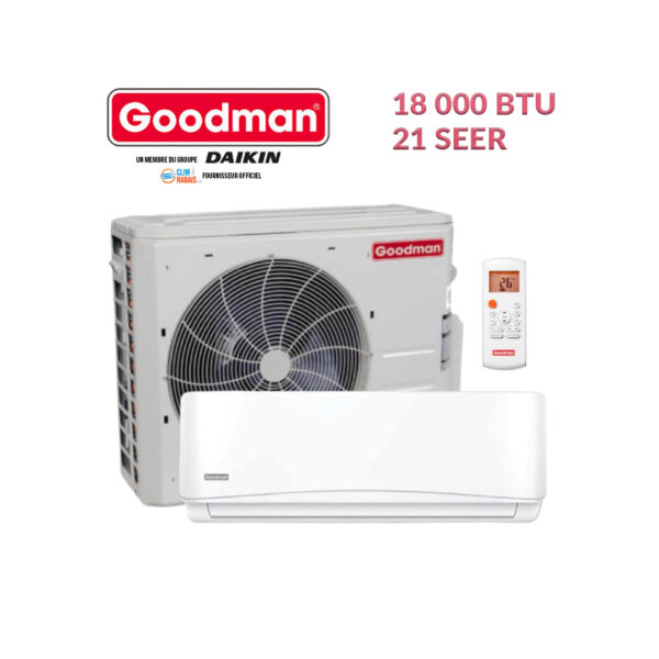 21 Seer Wall Heat Pump by Goodman – 18,000 BTU